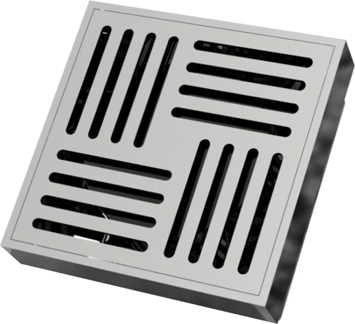 Трап для душу вертикальний ASG 19 INOX Hydro 100х100 - зображення 1