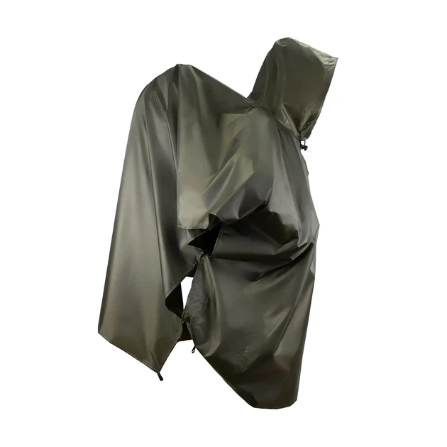 Пончо One size для туризму Tribe Tarp Poncho Pro (T-KE-0013-olive) - Фото 3 Пончо One size для туризму Tribe Tarp Poncho Pro (T-KE-0013-olive) - зображення 3