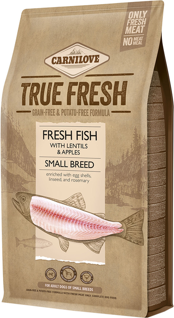 Корм сухой для собак малых пород Carnilove True Fresh Fish Adult Small Breed с рыбой 4 кг (8595602558421) - изображение 1