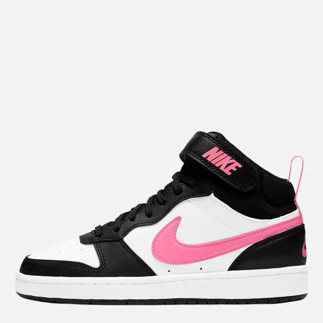 Підліткові високі кеди для дівчинки Nike Court Borough Mid 2 (Gs) CD7782-005 39 (6.5US) Чорні (194953181241) - зображення 3