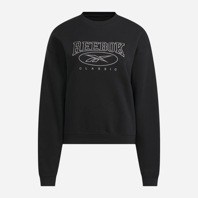 Bluza bez kaptura damska Reebok Ae Crew 100205213 2XS Czarna (1200143825594) - obraz 4