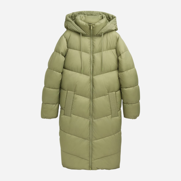 Куртка зимова довга жіноча Tom Tailor 1042891 L Оливкова (4068127228642) - зображення 5