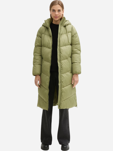 Куртка зимова довга жіноча Tom Tailor 1042891 XS Оливкова (4068127228710) - зображення 3
