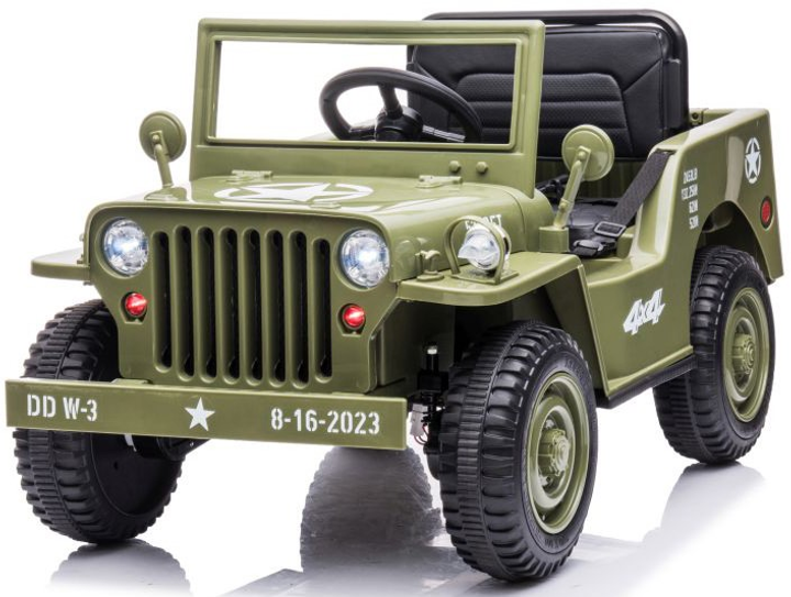 Samochód elektryczny dla dzieci LEAN Toys JH-103 4x4 Oliwkowo-zielony (5905515354547) - obraz 3