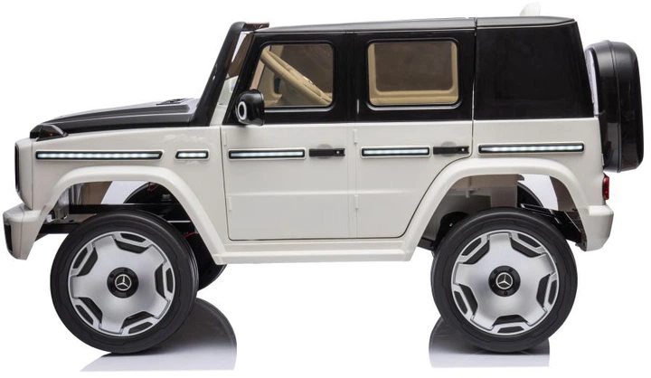 Samochód elektryczny dla dzieci LEAN Toys Mercedes EQG 4x4 Biały (5905884459485) - obraz 3