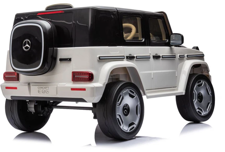 Samochód elektryczny dla dzieci LEAN Toys Mercedes EQG 4x4 Biały (5905884459485) - obraz 4