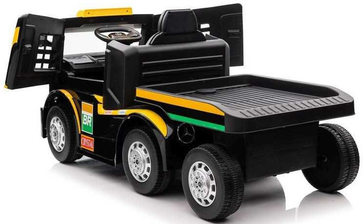 Ciężarówka elektryczna LEAN Toys Mercedes XMX622B z naczepą Żółty (5904665994276) - obraz 5