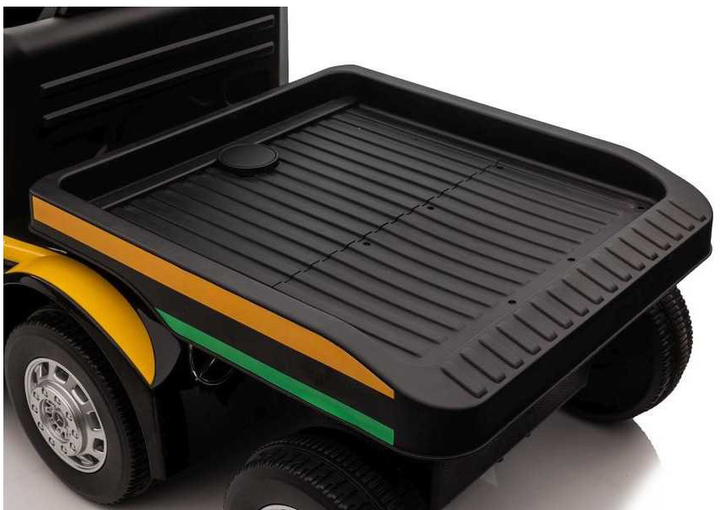 Ciężarówka elektryczna LEAN Toys Mercedes XMX622B z naczepą Żółty (5904665994276) - obraz 10