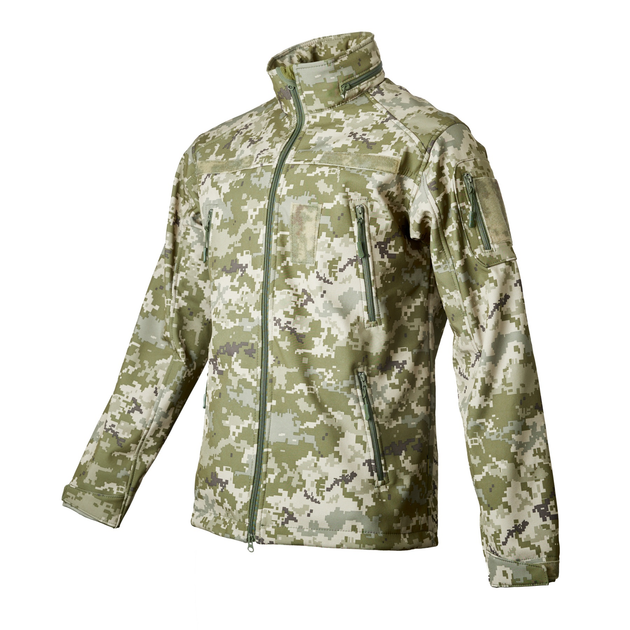 Куртка Vik-Tailor SoftShell с липучками для шевронов ММ-14 пиксель ЗСУ 44 - изображение 2