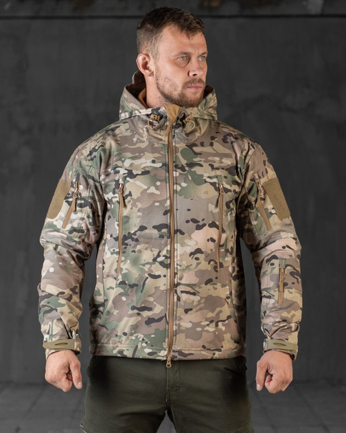 Весняна тактична куртка Soft Shell Silver Knight Windstoper мультикам ор L - зображення 1