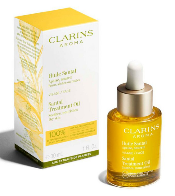 Масло для лица сухой кожи Clarins Santal Face Treatment Oil 30ml - Фото 1 Масло для лица сухой кожи Clarins Santal Face Treatment Oil 30ml - изображение 1