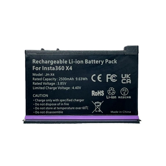 Комплект для Insta360 X4 – аккумулятор Battery Pack и зарядное устройство зарядка USB (76103) - Фото 4 Комплект для Insta360 X4 – аккумулятор Battery Pack и зарядное устройство зарядка USB (76103) - изображение 4