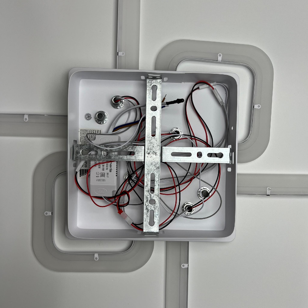 Люстра світлодіодна стельова LUMINARIA OVAL 80W 4S RC 725/423 WHITE 220V IP20, LED світильник з пультом ДУ - зображення 13