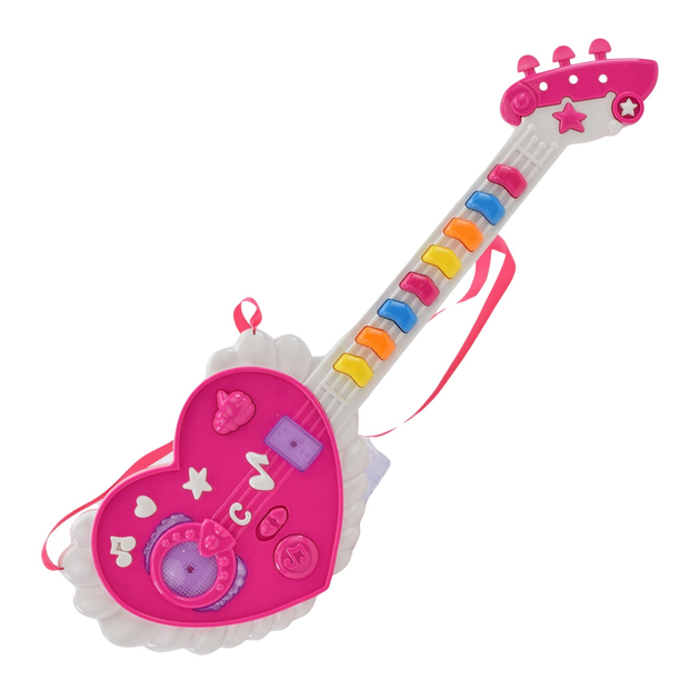 Gitara Maksik interaktywna różowy (6920179688288) - obraz 4