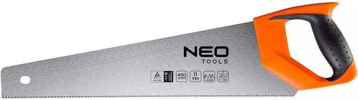 Ножівка по дереву NEO Tools 11TPI 450 мм 41-066 (5907558407068) - зображення 1