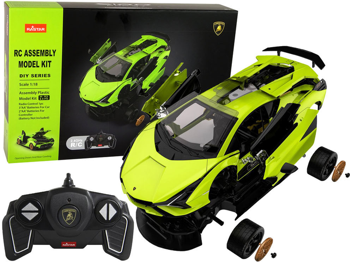 Машина на радіокеруванні LEAN Toys Конструктор Lamborghini Sian FKP 37 1:18 (5905214978723) - зображення 1