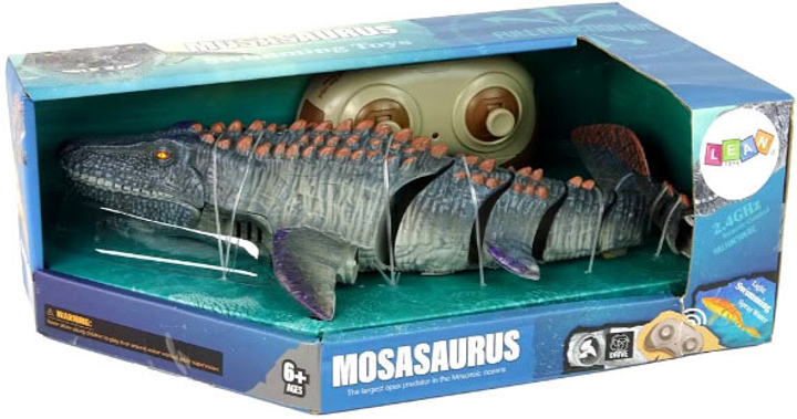 Morski Mosasaurus zdalnie sterowany LEAN Toys z piłowaniem wody (5905679077191) - obraz 1