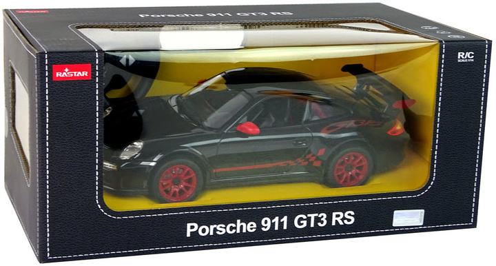 Машинка на радіокеруванні LEAN Toys Porsche 911 GT3 RS 1:14 Rastar Чорний (5905515356480) - зображення 7