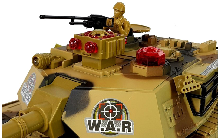 Czołg zdalnie sterowany LEAN Toys strzelanie Żółty (5904665996508) - obraz 4