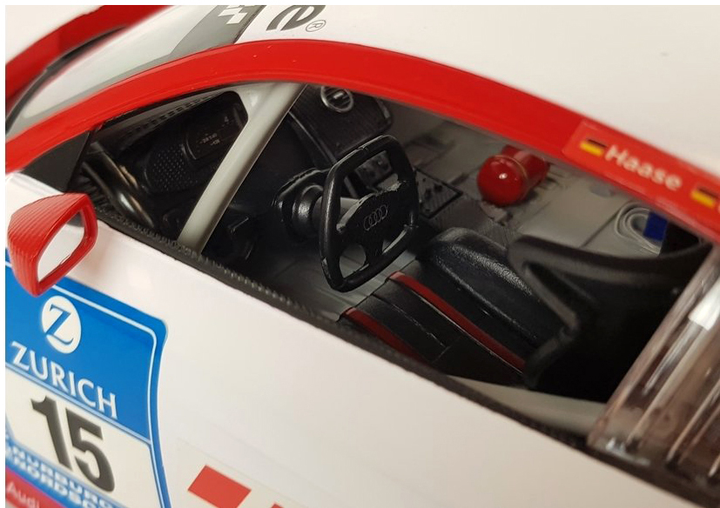 Samochód zdalnie sterowany Rastar Audi R8 LMS 1:14 Biało-czerwony (5904204751711) - obraz 5
