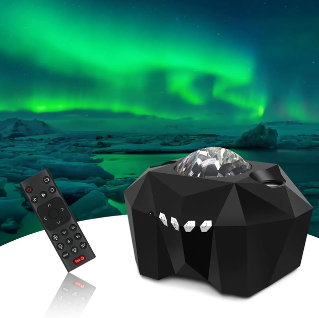 Проєктор нічник зоряного неба з блютузом і колонкою Aurora Moon Star Projector - изображение 8