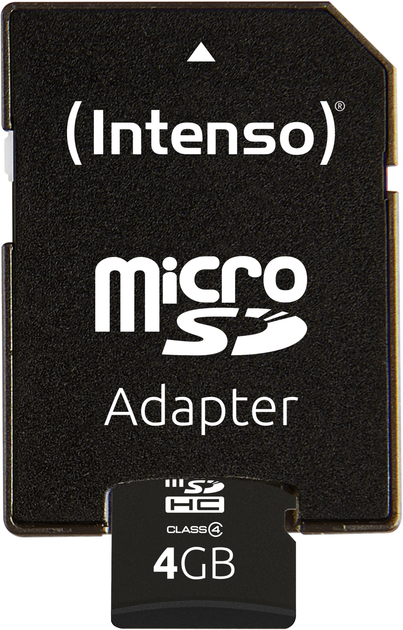 Карта пам'яті Intenso microSDHC Class 4 4GB + SD адаптер (3403450) - зображення 3