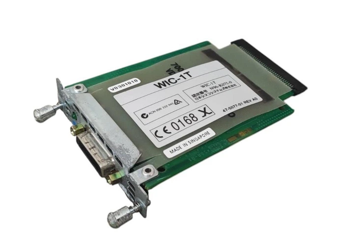 Модуль платы последовательного интерфейса CISCO WIC-1T 800-01514-01J0 (P/N: 47-5077-01 REV A0) Б/У - Фото 3 Модуль платы последовательного интерфейса CISCO WIC-1T 800-01514-01J0 (P/N: 47-5077-01 REV A0) Б/У - изображение 3
