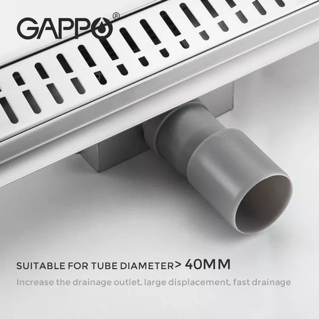 Трап душевой из нержавеющей стали 70*700 мм GAPPO G87007-3 - изображение 3