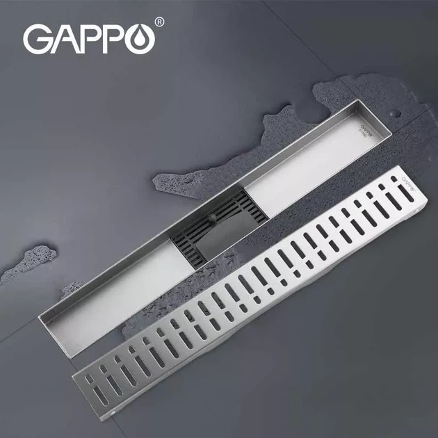 Трап душевой из нержавеющей стали 70*700 мм GAPPO G87007-3 - изображение 2