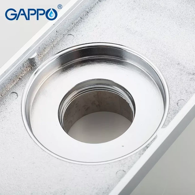 Трап для душу Gappo g82050 хром латунь 100х200 мм - изображение 4