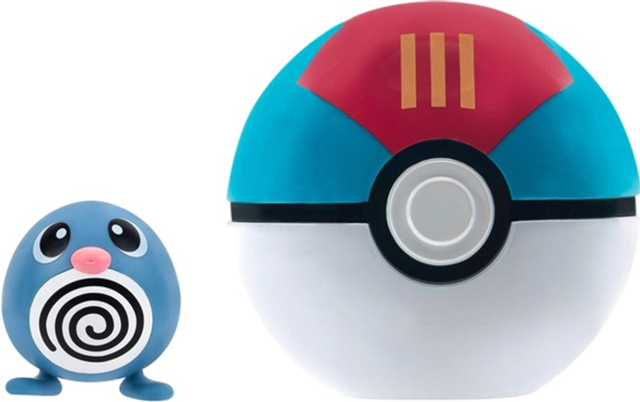 Figurka do gier Pokemon Clip N Go Poliwag and Lure Ball (0191726709688) - obraz 1