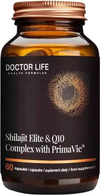 Suplement diety Doctor Life Shilajit Elite and Q10 Complex 60 kapsułek (5905692385402) - obraz 1