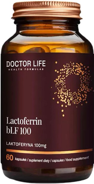 Suplement diety Doctor Life Lactoferrin Blf100 Laktoferyna 60 kapsułek (5905692385525) - obraz 1