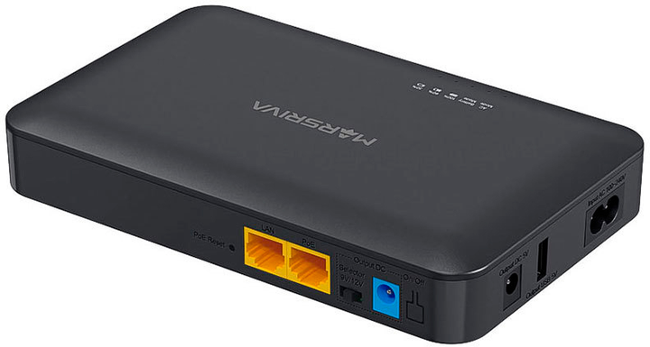 ДБЖ для роутера MARSRIVA KP2 UPS для роутерів 10000 mAh 18W DC 5V/9V/12V PoE+USB (KP2_MARSRIVA) - зображення 3
