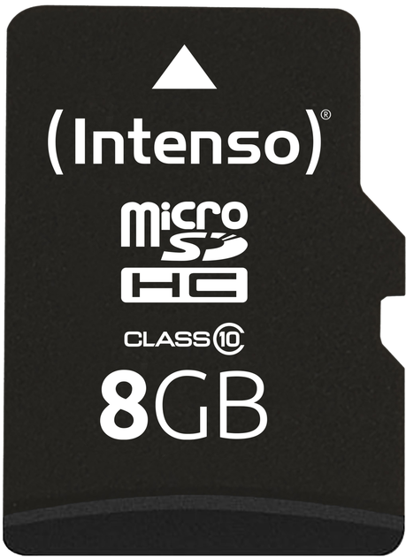Карта памяти Intenso microSDHC Class 10 8GB + SD адаптер (3413460) - изображение 2