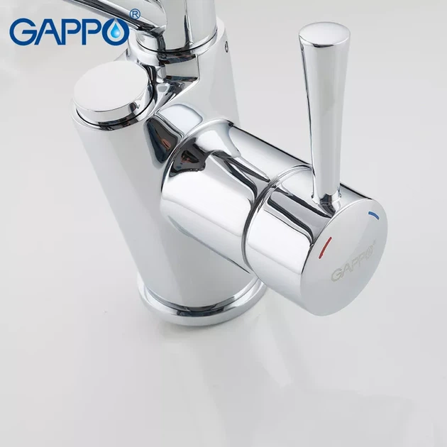 Змішувач для кухні на дві води GAPPO G4398-11 з гнучким виливом, чорний/хром G4398-11 - изображение 3