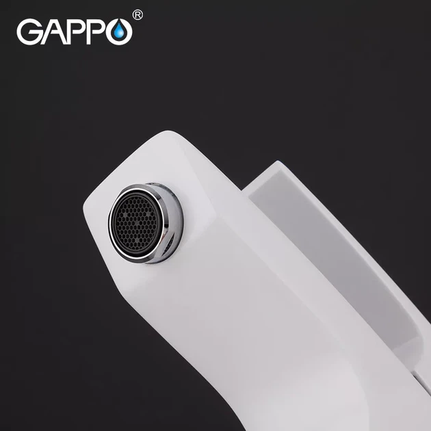 Змішувач для умивальника GAPPO G1007-7, білий/хром G1007-7 - изображение 5