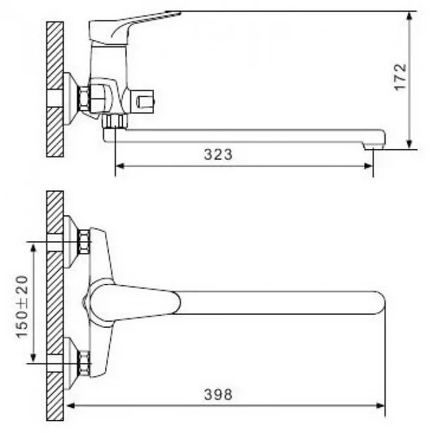 Смеситель для ванны GAPPO G2236 - Фото 8 Смеситель для ванны GAPPO G2236 - изображение 8