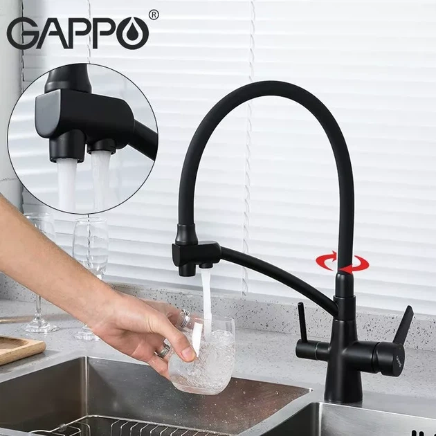 Смеситель для кухни с подключением к фильтру GAPPO G4398-16 - изображение 2