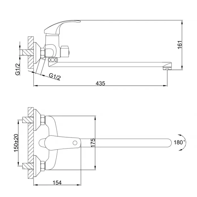 Смеситель для ванны FRAP F2236 - Фото 6 Смеситель для ванны FRAP F2236 - изображение 6