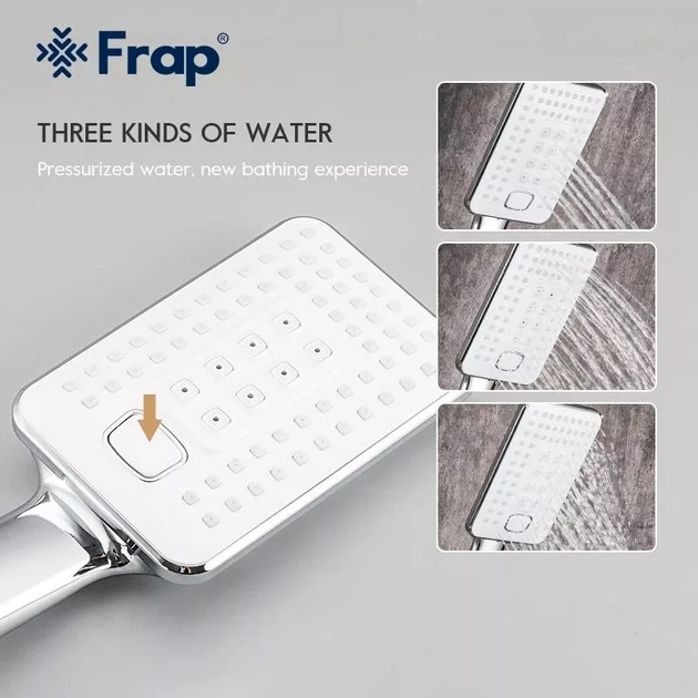 Змішувач для ванни Frap F3258, білий/хром F3258 - изображение 3