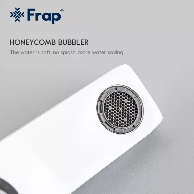 Змішувач для ванни Frap F3258, білий/хром F3258 - изображение 6