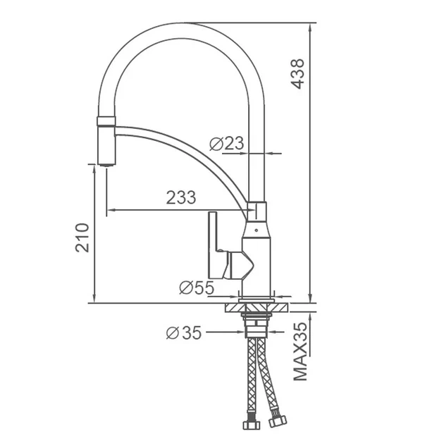Смеситель для кухни с гибким изливом Frap F4552 - Фото 6 Смеситель для кухни с гибким изливом Frap F4552 - изображение 6