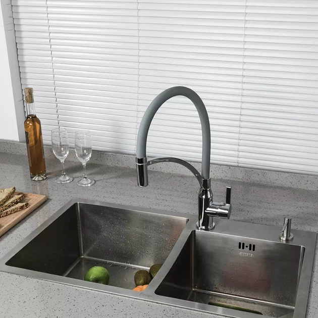 Смеситель для кухни с гибким изливом Frap F4552 - Фото 2 Смеситель для кухни с гибким изливом Frap F4552 - изображение 2