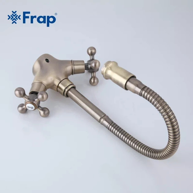 Змішувач для кухні з гнучким виливом FRAP F4319-4 - зображення 5