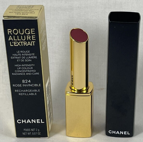 Помада для губ Chanel Rouge Allure L'extrait Lipstick 824 Rose Invincible 2g - Фото 4 Помада для губ Chanel Rouge Allure L'extrait Lipstick 824 Rose Invincible 2g - изображение 4