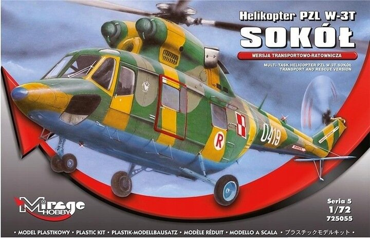 Пластикова модель Mirage Hobby Helicopter PZL W-3T Сокіл (5901461725059) - зображення 1