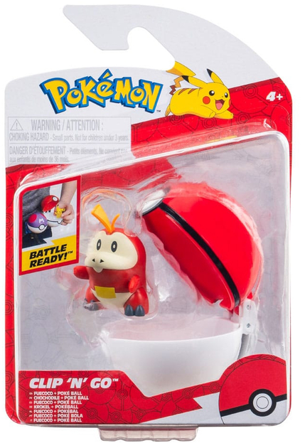 Figurka do gier Pokemon Clip N Go Fuecoco and Poke Ball (0191726709701) - obraz 1