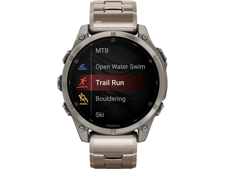Спортивний годинник Garmin Fenix 8 47mm AMOLED Sapphire Titanium with Vented Titanium Bracelet (010-02904-40) - изображение 6