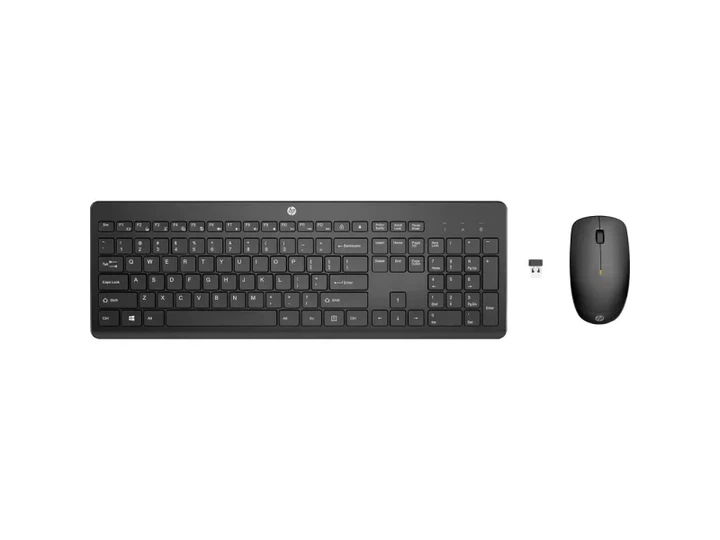 Комплект (клавіатура + міша) HP 230 Wireless Black (18H24AA) - Фото 1 Комплект (клавіатура + міша) HP 230 Wireless Black (18H24AA) - зображення 1